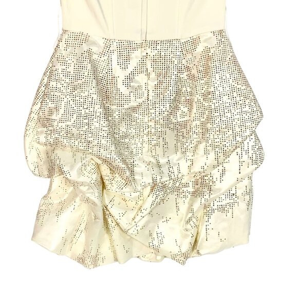 Vintage Jessica McClintock Gunne Sax Y2K Strapless Sparkle Cocktail Dress Size 1 - Picture 6 of 12